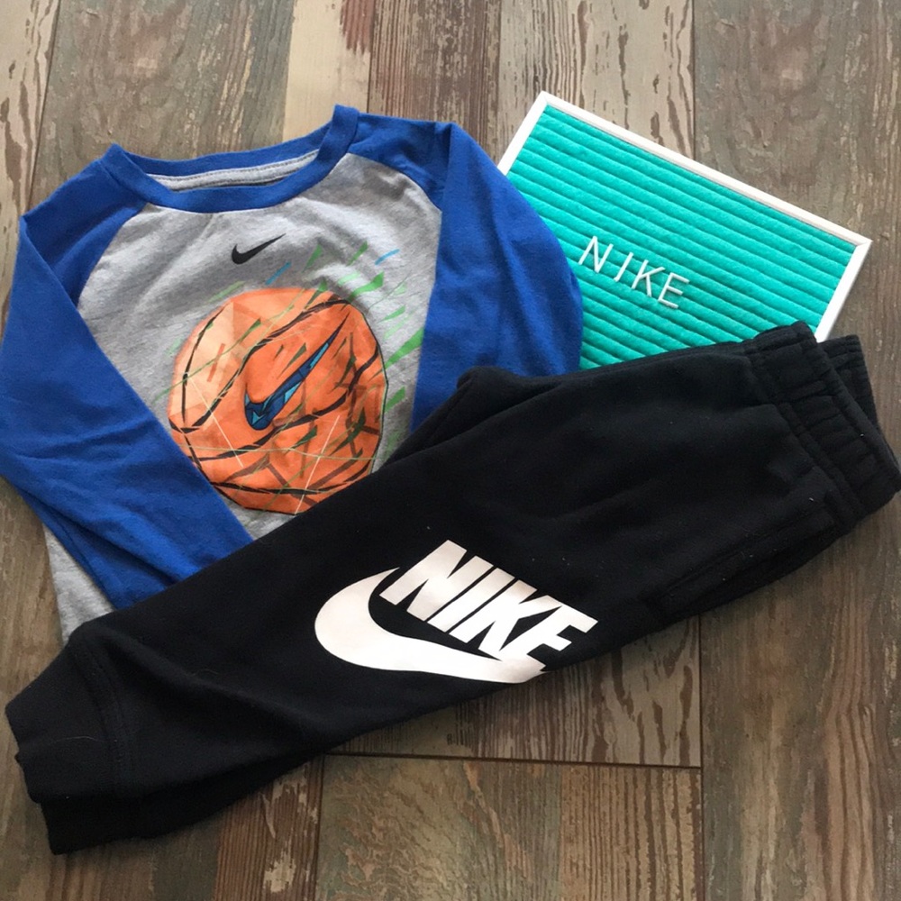 Nike shirt and sweatpants